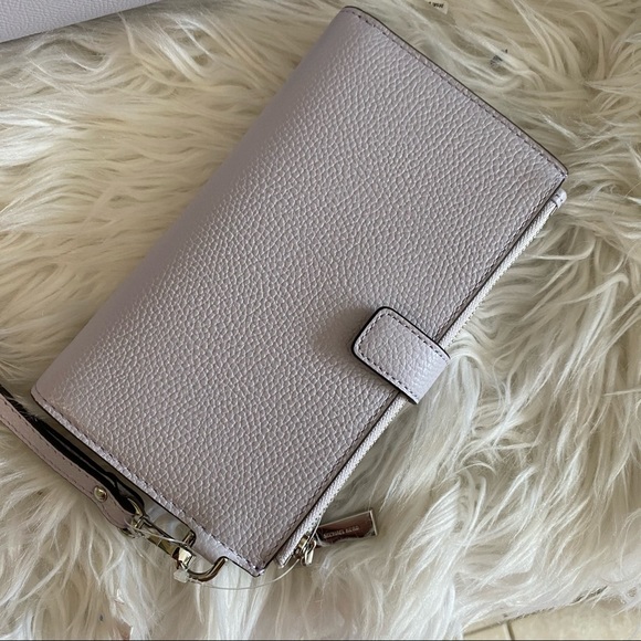 New Michael Kors jet set large double zipper wristlet wallet - Picture 8 of 12